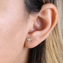 Solid 14K Yellow Gold Dragonfly Stud Earrings - Shryne Diamanti & Co.