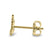 Solid 14K Yellow Gold Dove Earrings - Shryne Diamanti & Co.