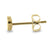 Solid 14K Yellow Gold Tiny Heart Earrings - Shryne Diamanti & Co.