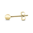 Solid 14K Yellow Gold 3mm Ball Earrings - Shryne Diamanti & Co.
