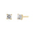 .2 ct Solid 14K Yellow Gold 2.5mm Princess Cut Clear Lab Diamonds Earrings - Shryne Diamanti & Co.
