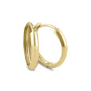 Solid 14K Yellow Gold 3 x 12mm Hoop Earrings - Shryne Diamanti & Co.