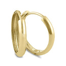 Solid 14K Yellow Gold 3 x 16mm Hoop Earrings - Shryne Diamanti & Co.