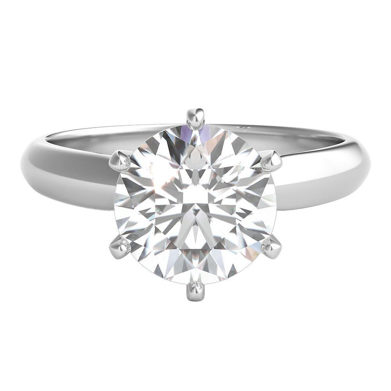 2 ct. tw. DIAMOND Solitaire Engagement Ring in 14K White Gold - Shryne Diamanti & Co.