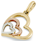 14K Gold Heart - Shryne Diamanti & Co.