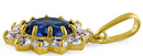 14K Gold Oval Blue Sapphire - Shryne Diamanti & Co.