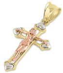 14K Gold Micro Crucifix - Shryne Diamanti & Co.