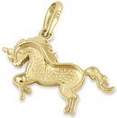 14K Gold Prancing Unicorn - Shryne Diamanti & Co.