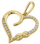 14K Gold Infinity Heart - Shryne Diamanti & Co.