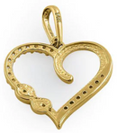 14K Gold Infinity Heart - Shryne Diamanti & Co.