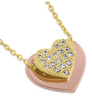 14K Gold Heart on Heart - Shryne Diamanti & Co.