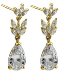 14K Classy Dangle Lab Earrings - Shryne Diamanti & Co.