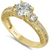 14K Round 7mm Engagement Ring - Shryne Diamanti & Co.