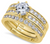 14K Triple Ring Bridal Set - Shryne Diamanti & Co.