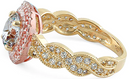 14K Two Tone Yellow & Rose Gold Engagement Ring - Shryne Diamanti & Co.