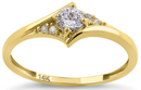14K Fancy Round Cut Ring - Shryne Diamanti & Co.