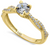 14K Round Cut Twist Engagement Ring - Shryne Diamanti & Co.