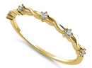 14K Yellow Gold Wave Eternity Ring - Shryne Diamanti & Co.