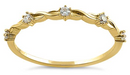 14K Yellow Gold Wave Eternity Ring - Shryne Diamanti & Co.