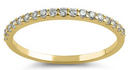 14K Gold Half Eternity Ring - Shryne Diamanti & Co.