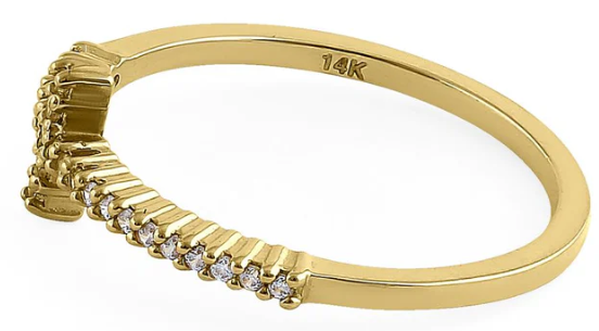 14K Gold Cross Diamond Ring - Shryne Diamanti & Co.