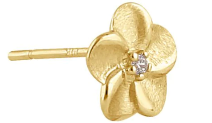 14K Flower Diamond Earrings - Shryne Diamanti & Co.