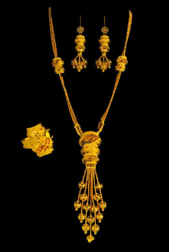 21K Gold Necklace Set - Shryne Diamanti & Co.