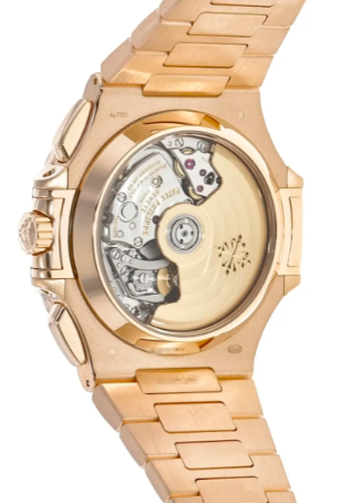 PATEK PHILIPPE Nautilus Chronograph Date Rose Gold 2022 Year Men's Watch - Shryne Diamanti & Co.