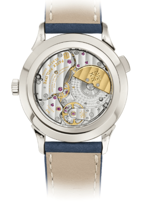 PATEK PHILIPPE Complications World Time Platinum Blue Dial 38.5mm - Shryne Diamanti & Co.