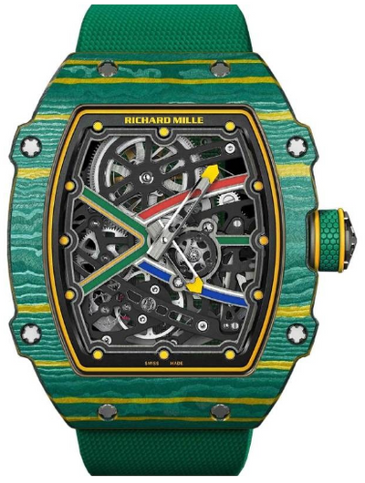 Richard Mille Automatic Winding Extra Flat Wayde van Niekerk Green Carbon - Shryne Diamanti & Co.