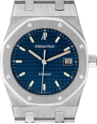 Audemars Piguet Royal Oak Blue Dial Steel Mens Watch - Shryne Diamanti & Co.