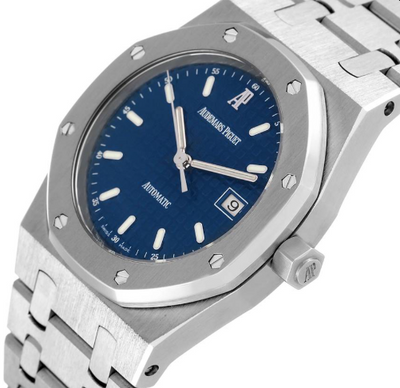 Audemars Piguet Royal Oak Blue Dial Steel Mens Watch - Shryne Diamanti & Co.