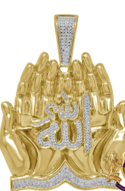 MUSLIM PRAYING HANDS STERLING SILVER SET - Shryne Diamanti & Co.