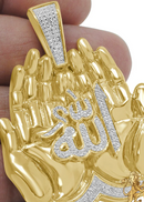 MUSLIM PRAYING HANDS STERLING SILVER SET - Shryne Diamanti & Co.