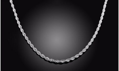 Classic Rope Chain .925 Solid Genuine Italian Silver - Shryne Diamanti & Co.